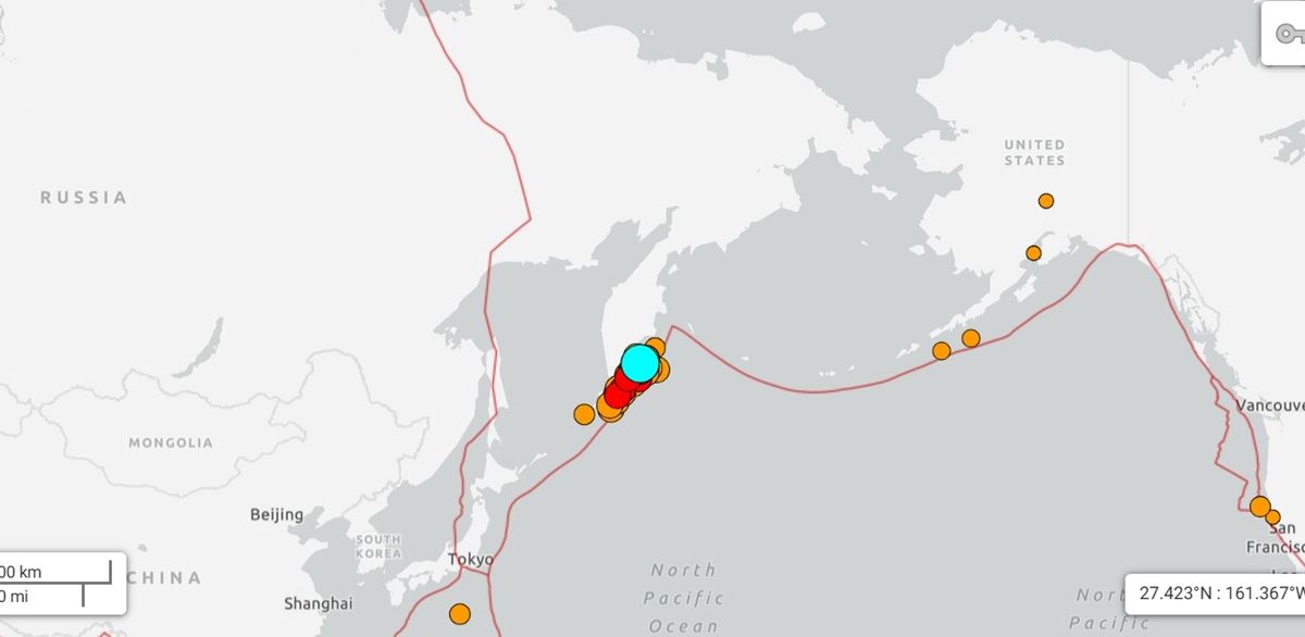 Alertas de tsunami en varios países tras uno de los terremotos más grandes jamás registrados en Rusia