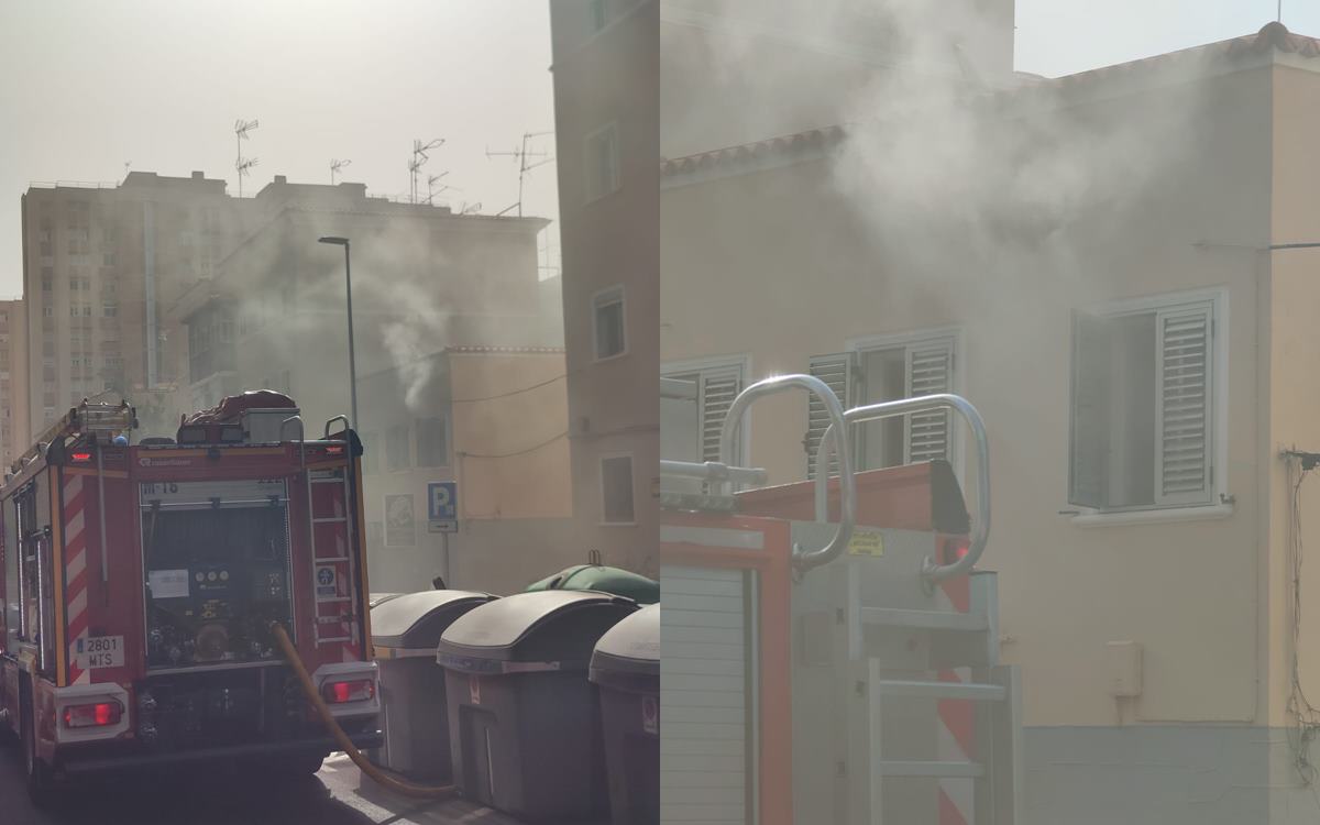 Incendio en un edificio en Santa Cruz de Tenerife