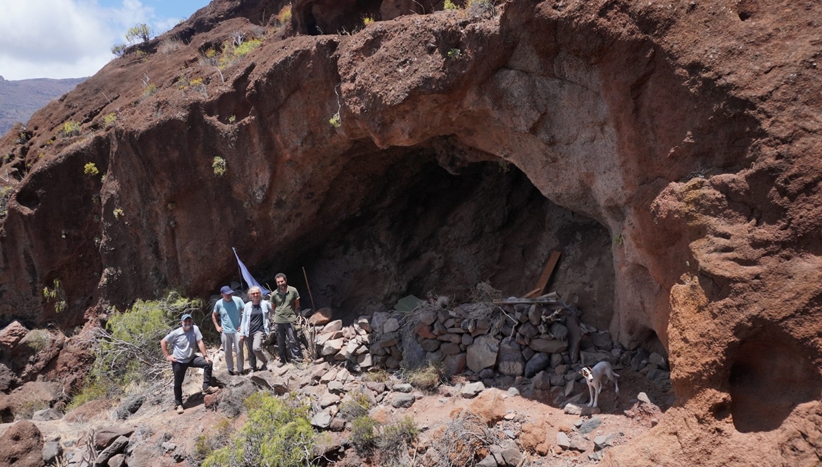 Hallazgo "inédito" en una cueva de La Gomera