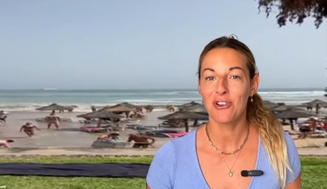 Turistas corriendo 'como si viniera un tsunami' en una playa de Tenerife y una experta explica lo que pasa