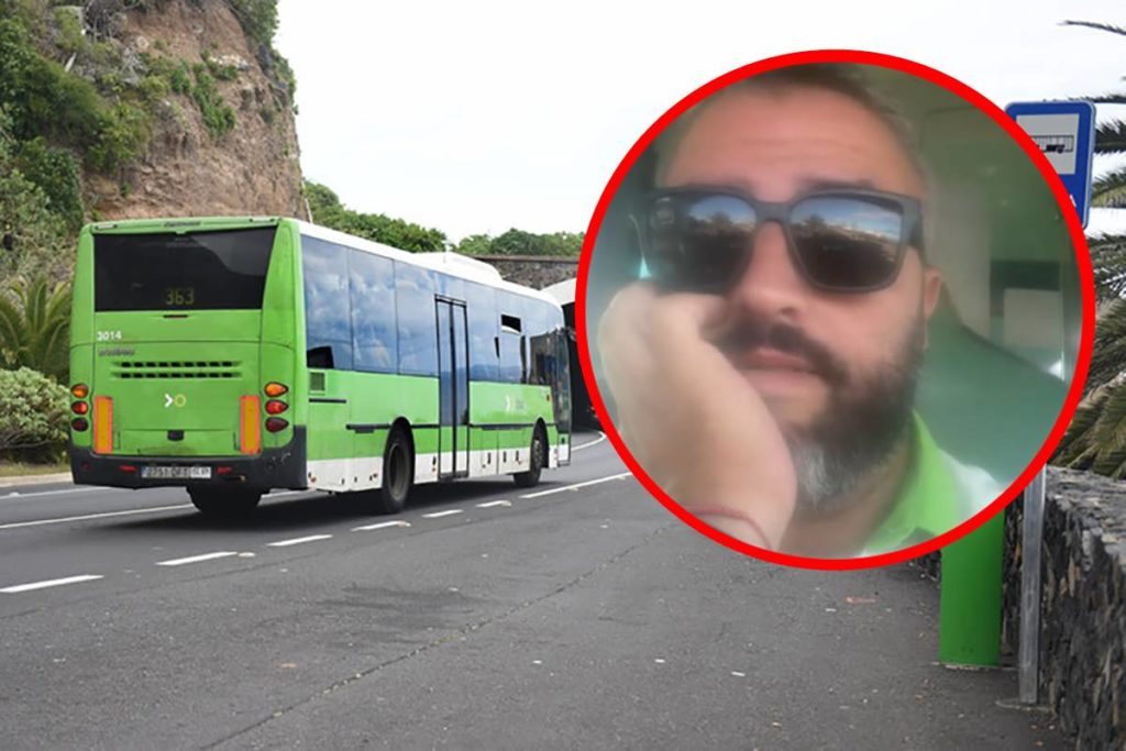 El vídeo viral de un chófer de Titsa: "Por esto llega tarde la guagua". DA