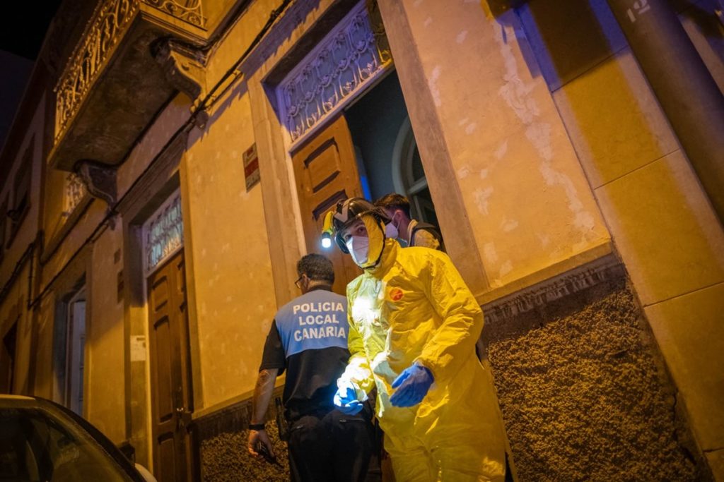 Encuentran dos águilas en una vivienda ruinosa de Santa Cruz de Tenerife