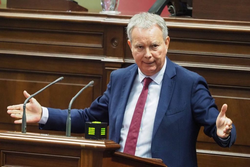 Sebastián Franquis, portavoz parlamentario del PSOE. Sergio Méndez