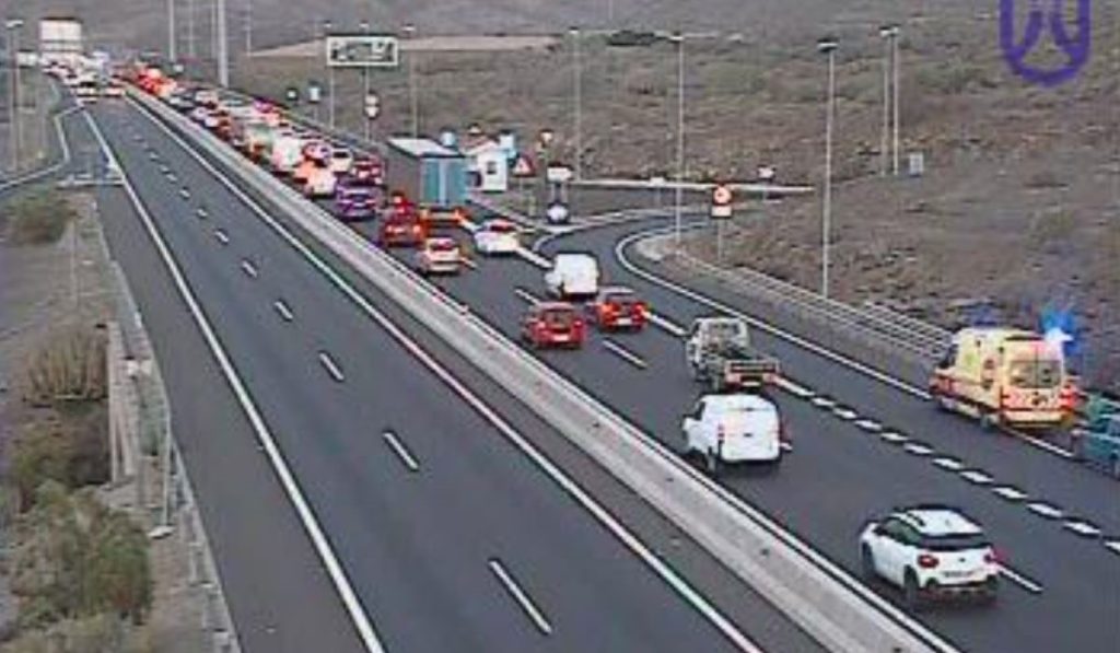 Triple accidente en la TF-1