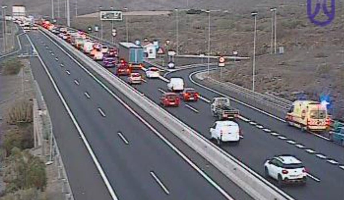 Triple accidente en la TF-1
