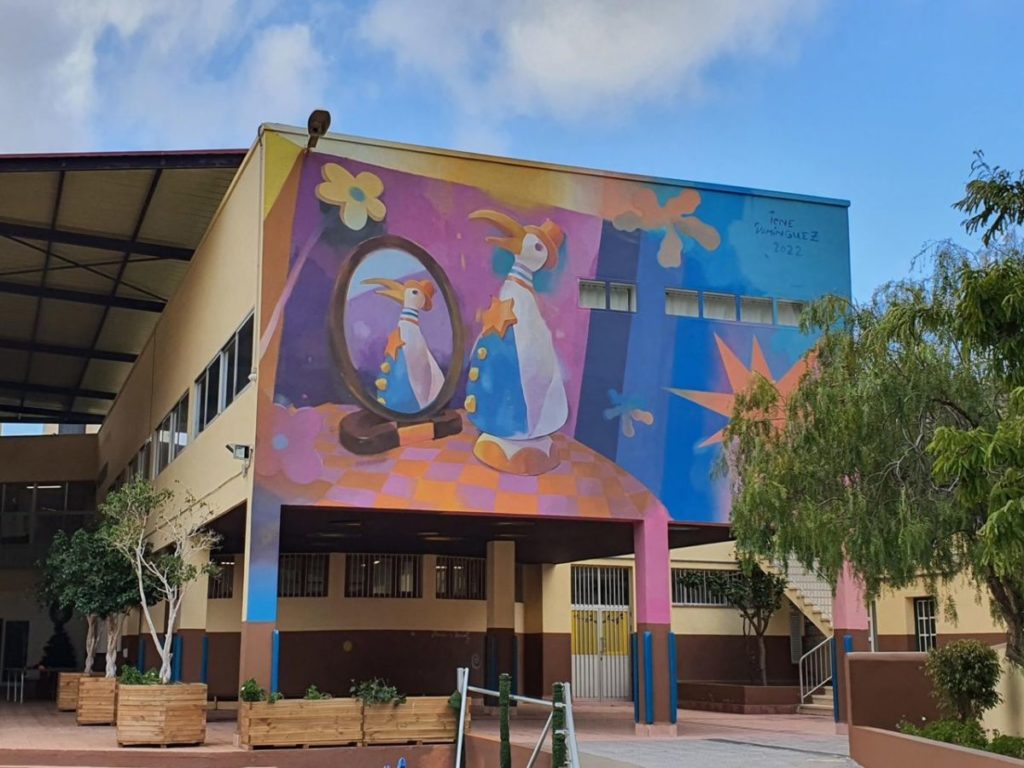 Fachada del CEIP Igueste. Ayuntamiento de Candelaria