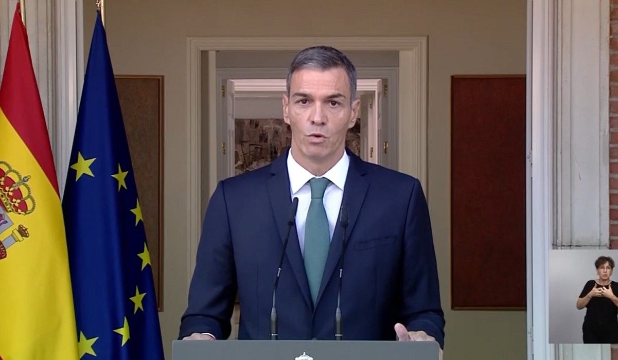 Sánchez anuncia 9 medidas para frenar el genocidio en Gaza. EP