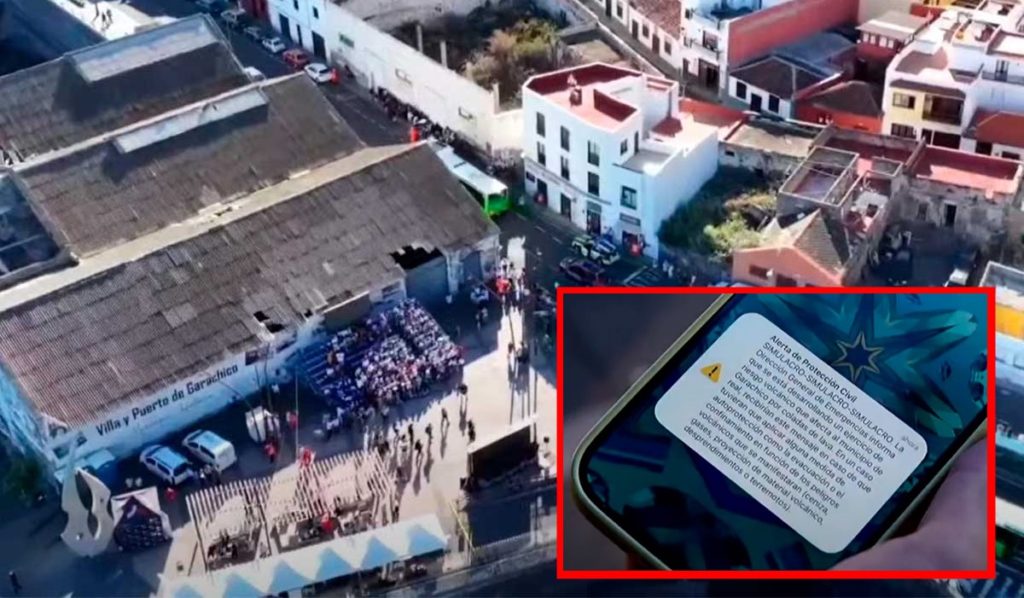 Simulacro de erupción volcánica en Tenerife: