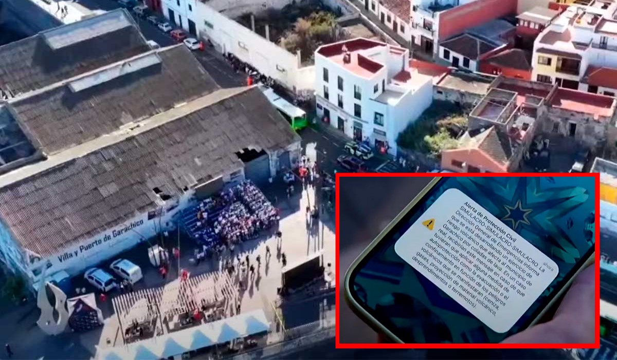 Simulacro de erupción volcánica en Tenerife: