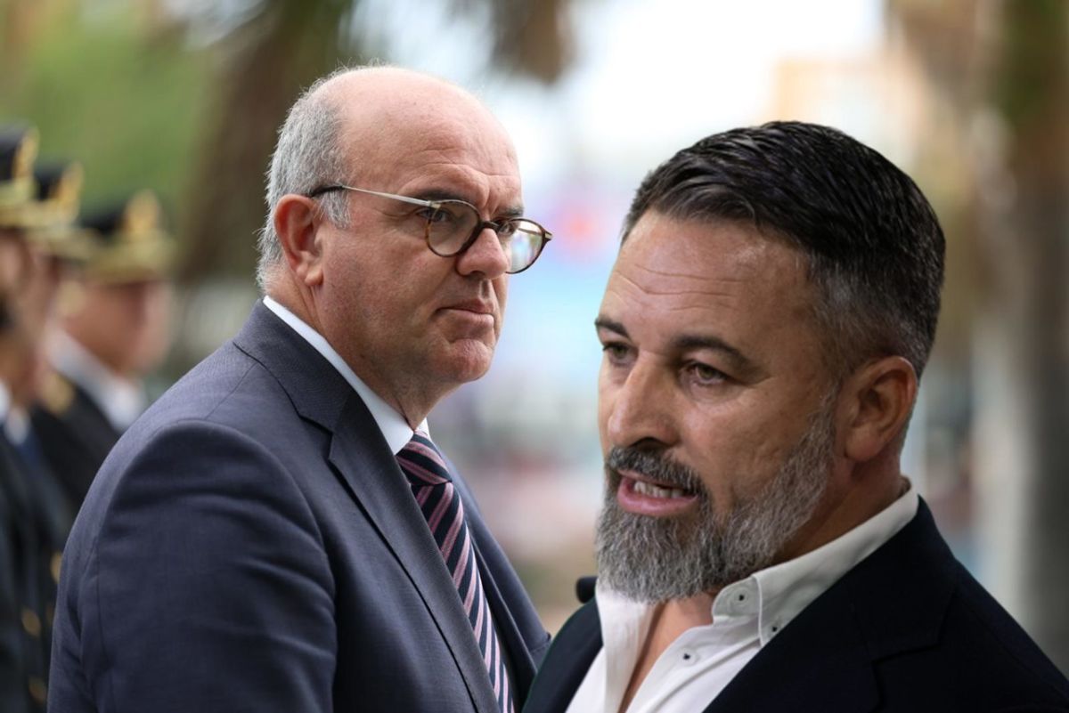Anselmo Pestana y Santiago Abascal. DA