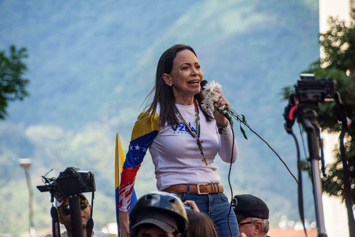La líder de la oposición de Venezuela, María Corina Machado. EP