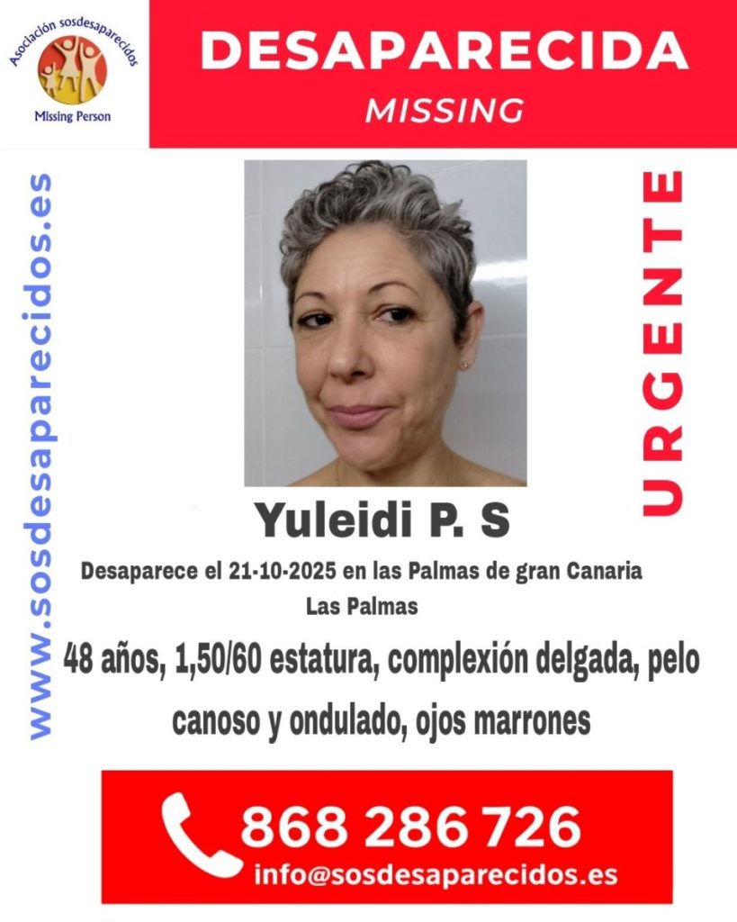 Buscan a Yuleidi, desaparecida en Canarias