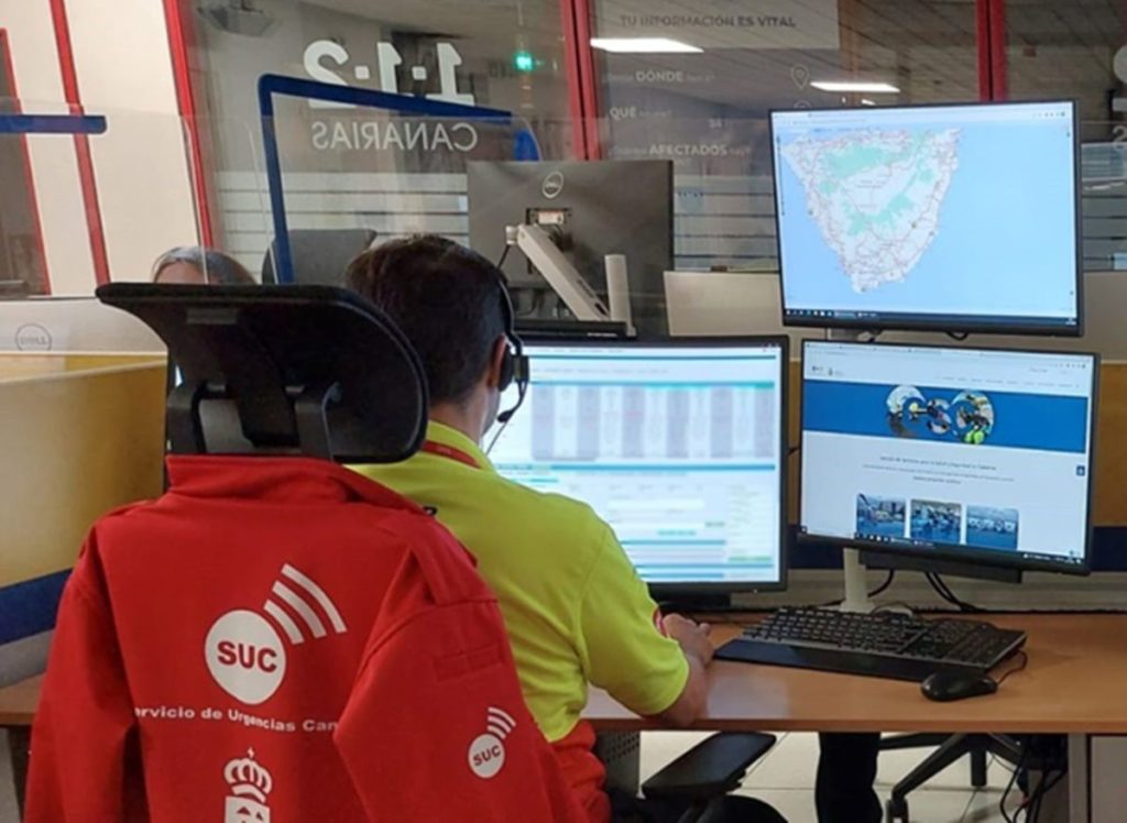El 112 actualiza la información sobre el último accidente de tráfico en la TF-5