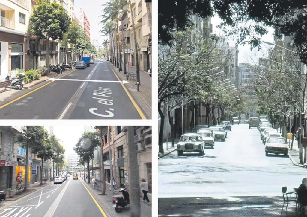 El Perenquén pide devolver tres calles de Santa Cruz a su estado previo al carril bici