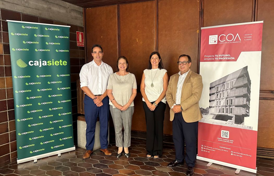 Cajasiete y el Colegio de Arquitectos renuevan su Acuerdo para Impulsar la Actividad Profesional en Tenerife, La Gomera y El Hierro