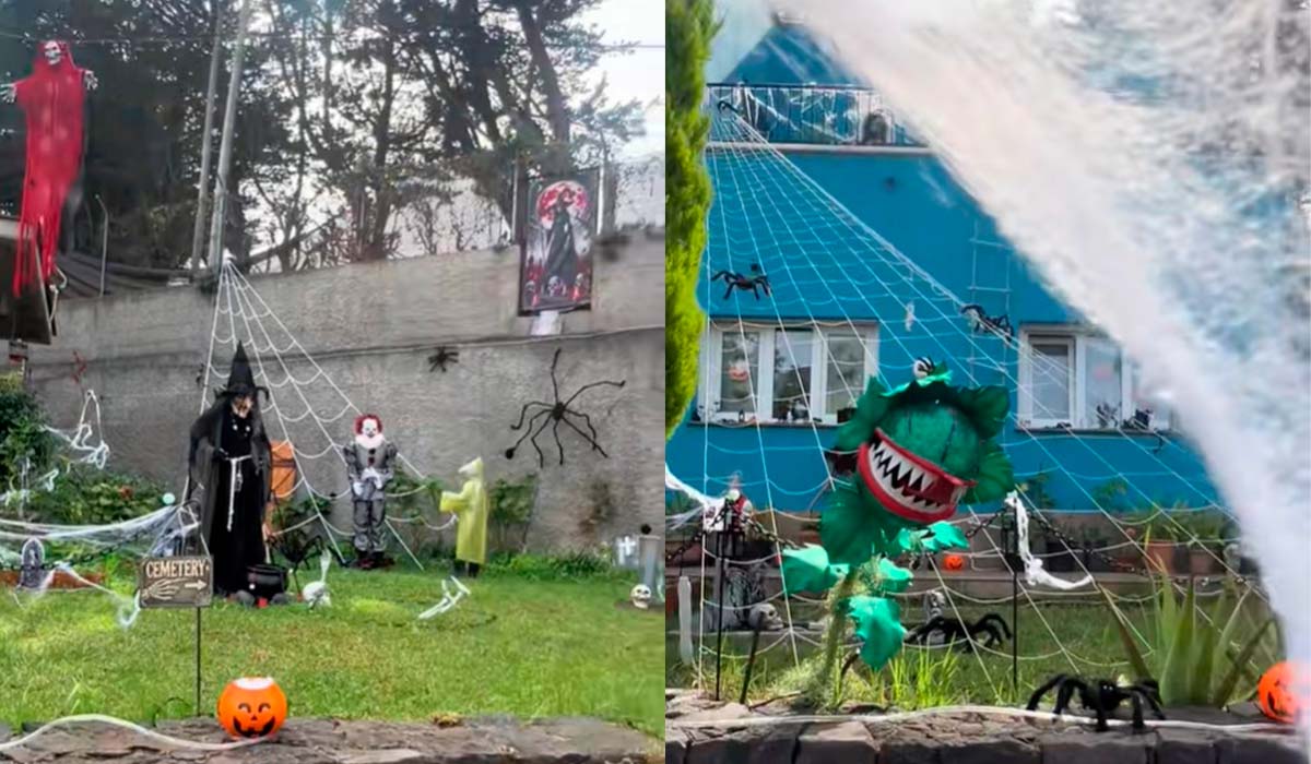 Así es la casa más terrorífica de Tenerife: monstruos, detalles siniestros y demasiados ojos mirándote en Halloween. Vía TikTok