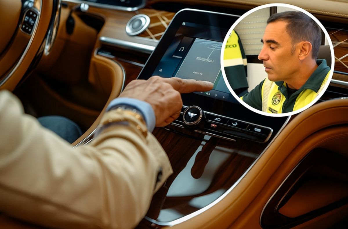 Carlos Conde, guardia civil, tajante: "Es incongruente multar por usar el móvil pero no por hacer cosas en la pantalla táctil del coche"