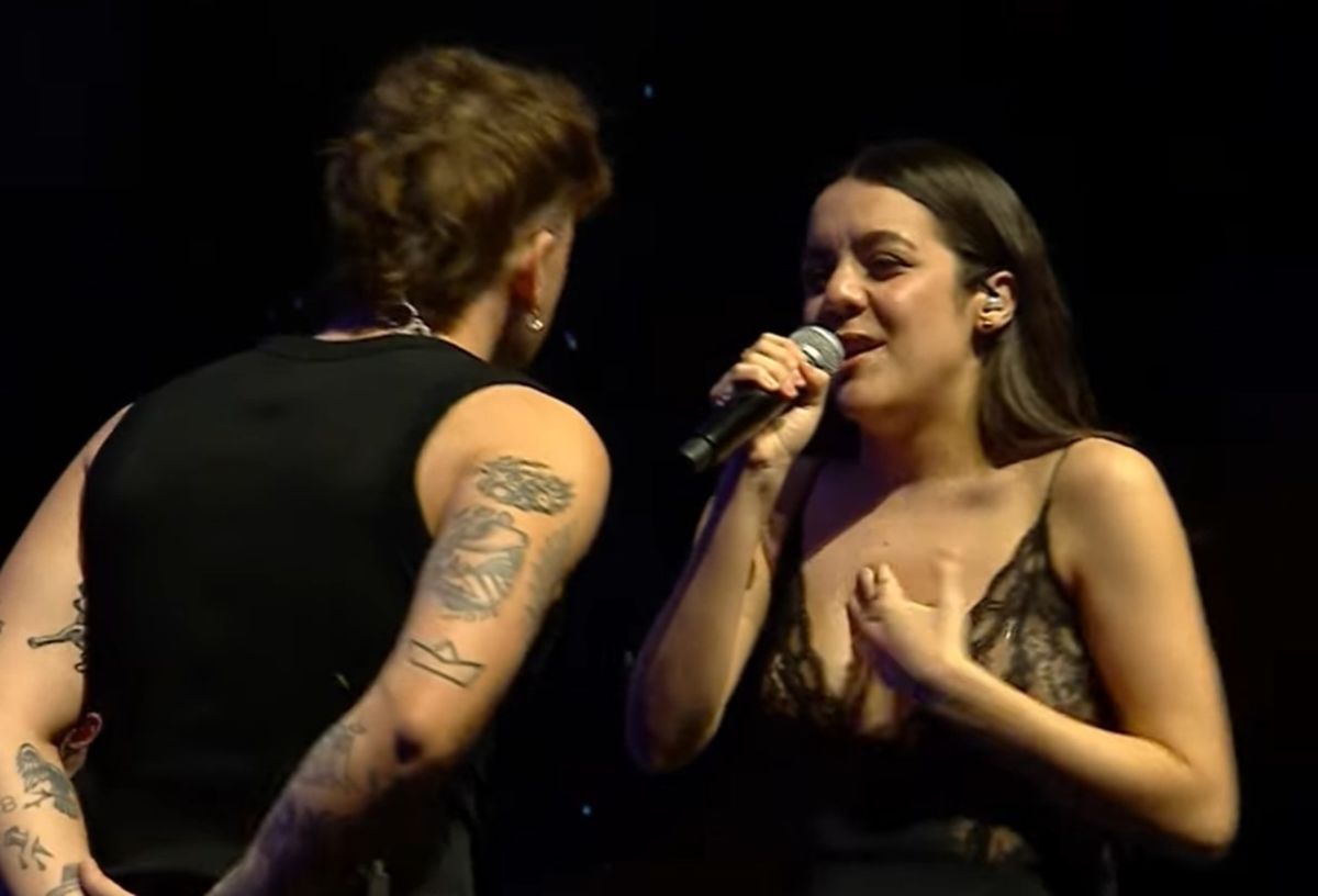 Dani Fernández y la canaria Valeria Castro en OT. DA