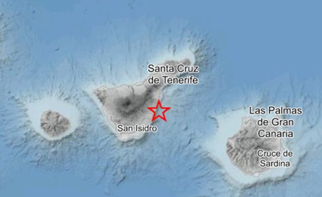 Terremoto en Tenerife. IGN