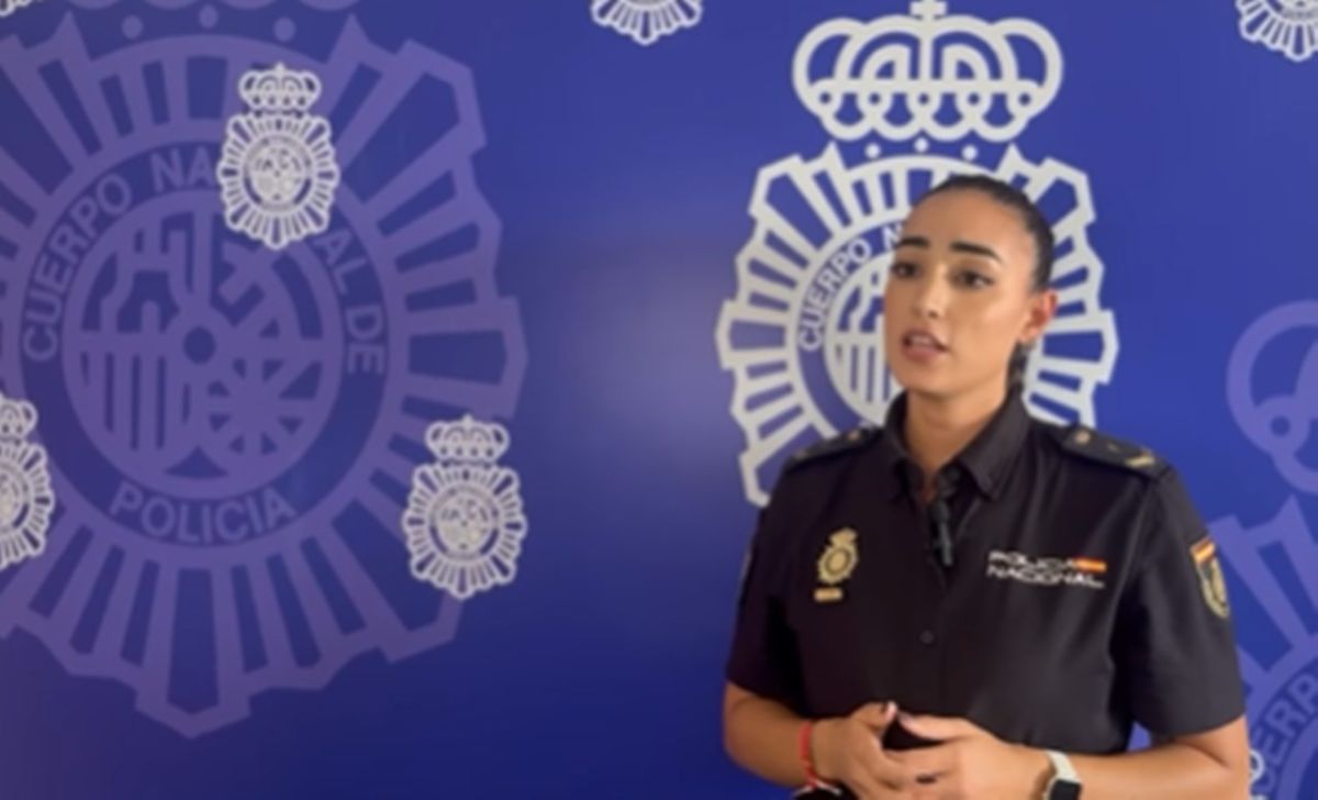 Celia Peláez, portavoz de la Policía Nacional, explica cómo funcionaba la 'Banda de Añaza'