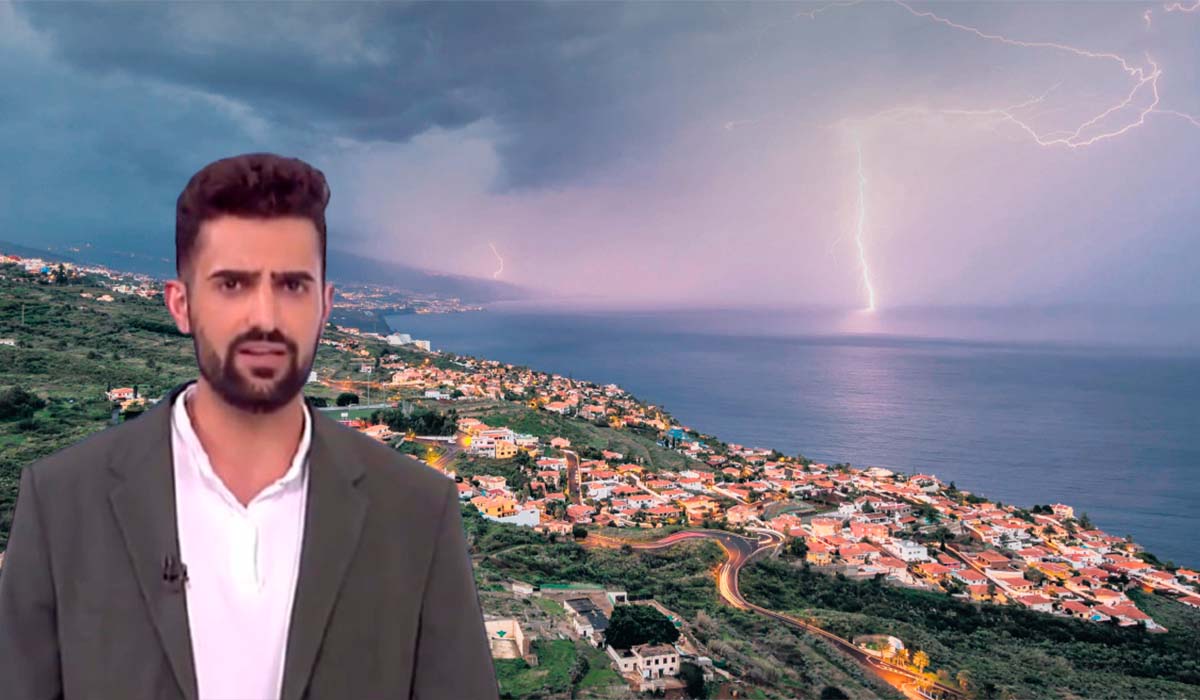 Edgar Cedrés, meteorólogo de RTVC, alerta: llegan chubascos fuertes y tormentas a Canarias en las próximas horas
