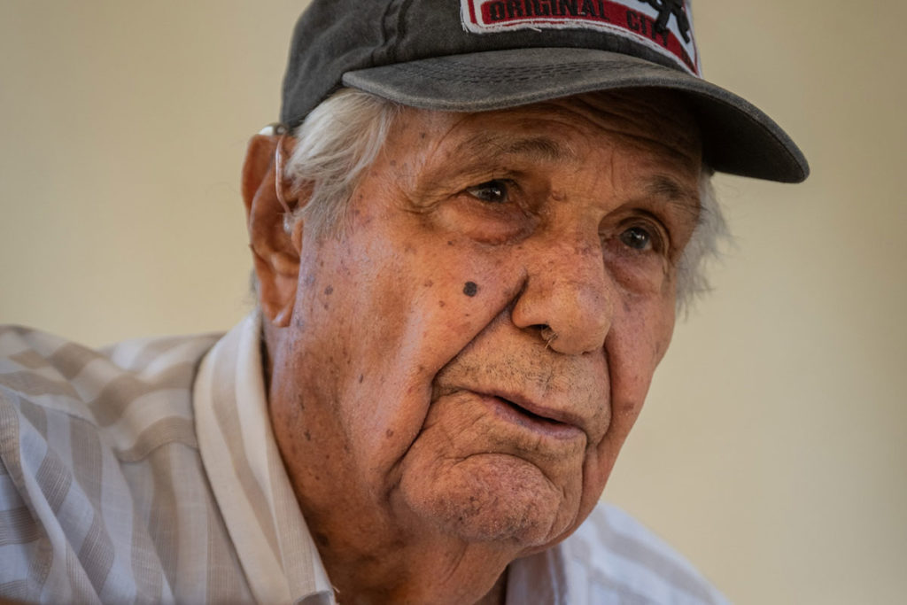 Carlos Jara Mesa, 92 años, pasajero del Telémaco.