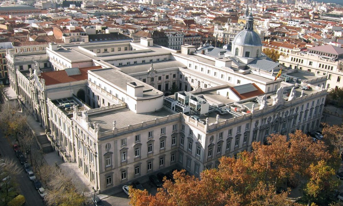 Imagen aérea de la sede del Tribunal Supremo en Madrid. DA