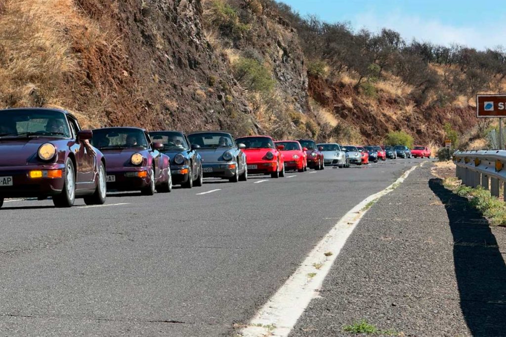 Más de 30 Porsche clásicos recorren Tenerife en la tercera edición del Porsche Classic Air Cooled