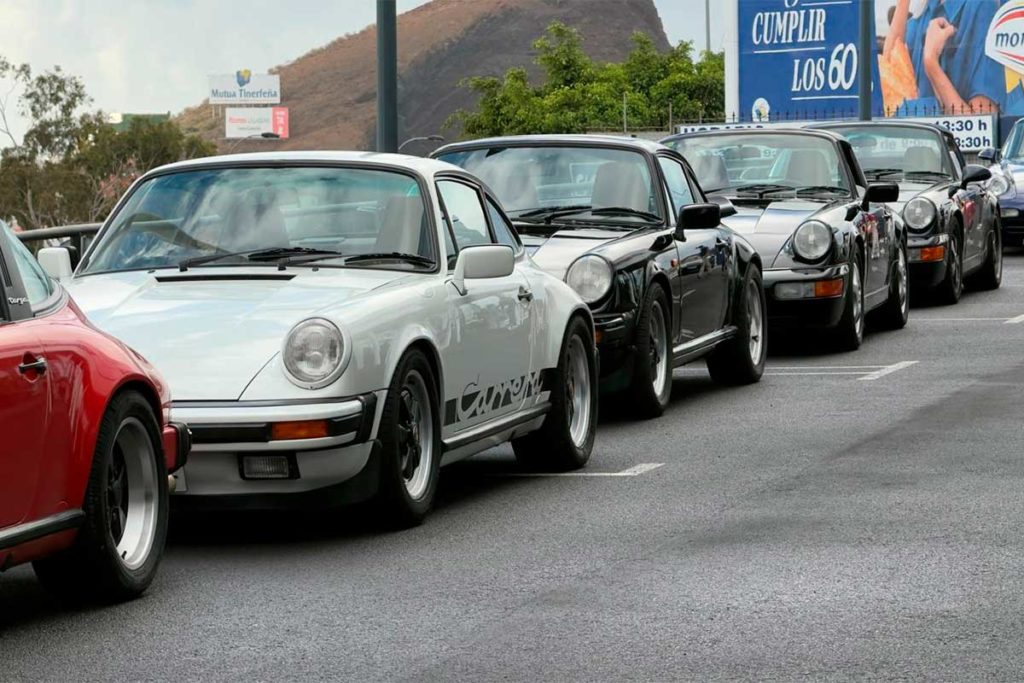 Más de 30 Porsche clásicos recorren Tenerife en la tercera edición del Porsche Classic Air Cooled
