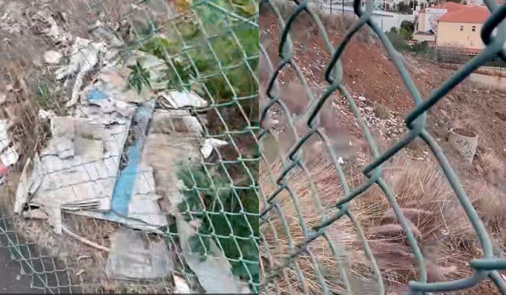 Denuncian un vertido incontrolado cerca de varios centros educativos en Santa Cruz de Tenerife. DA
