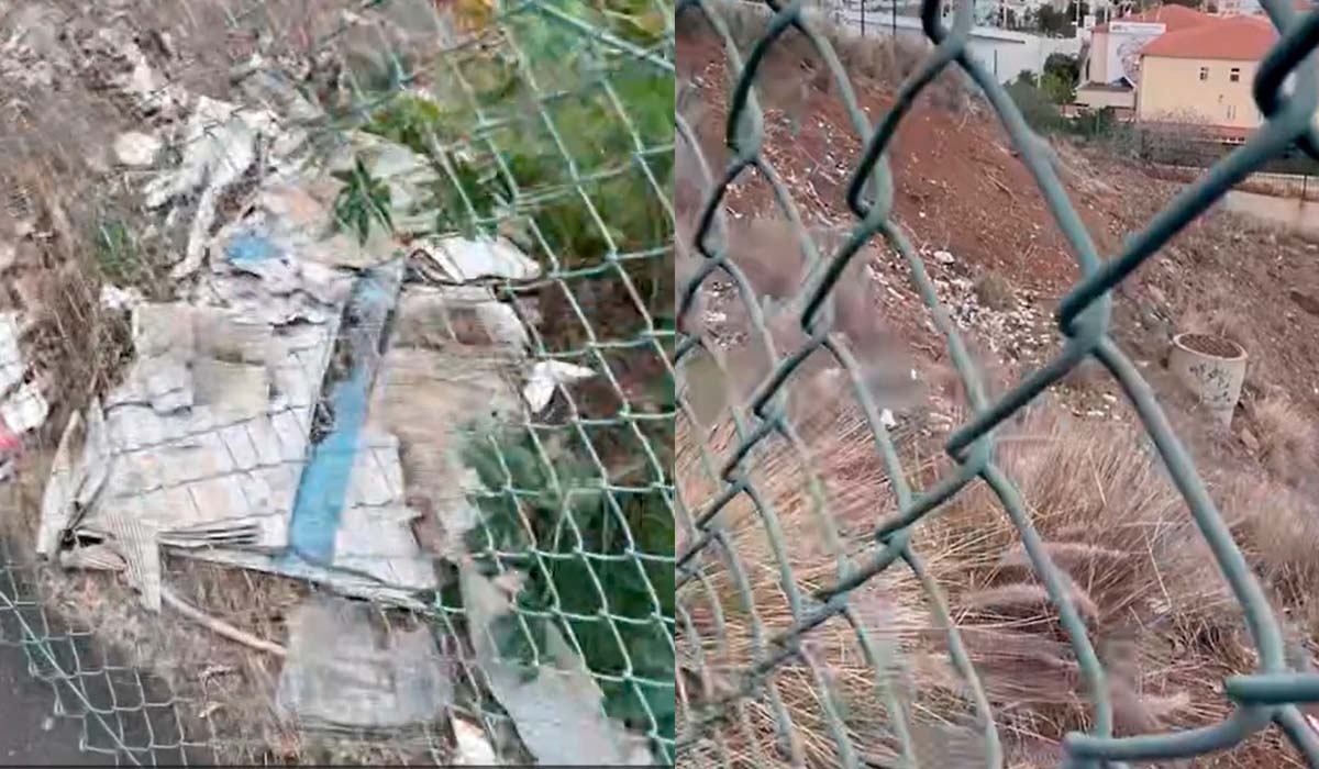 Denuncian un vertido incontrolado cerca de varios centros educativos en Santa Cruz de Tenerife. DA