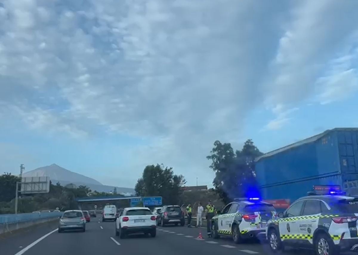 Accidente en la TF-5: hay varios vehículos implicados