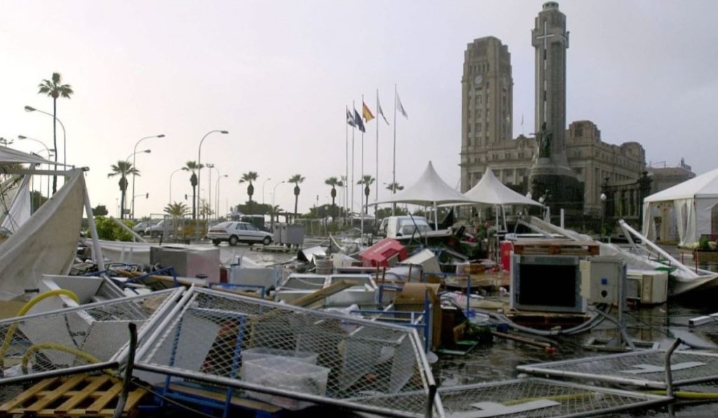 20 años del ‘Delta’, el ciclón tropical que desató su furia en Canarias