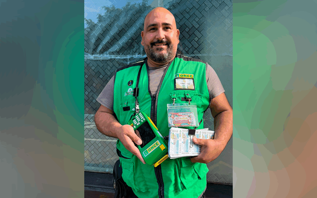 Yonathan, el vendedor de la ONCE que ha repartido casi 600.000 euros en Canarias