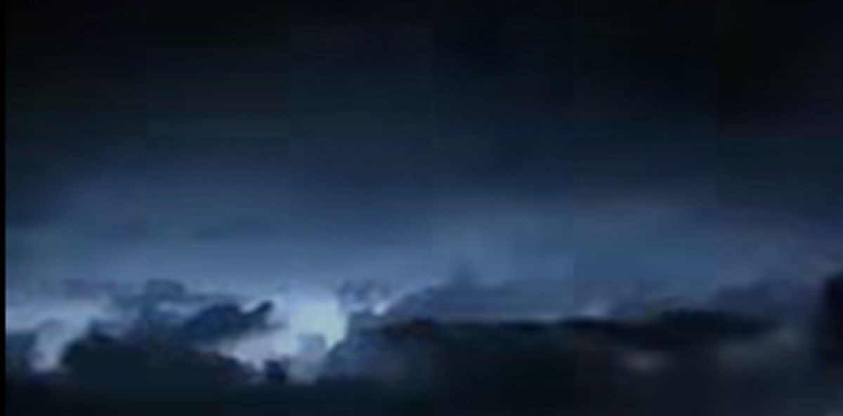 La borrasca Claudia deja rayos y relámpagos visibles desde Tenerife