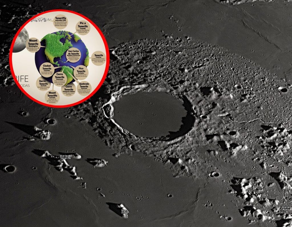 Tenerife está en la Luna: los 12 lugares fuera de Canarias que toman su nombre de la Isla