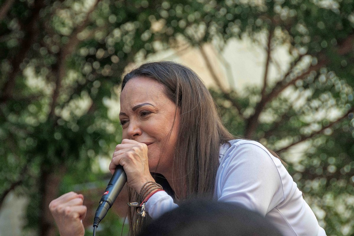 Machado, Premio Nobel de La Paz, afirma que para conseguir la "libertad" en Venezuela hace falta la "fuerza"