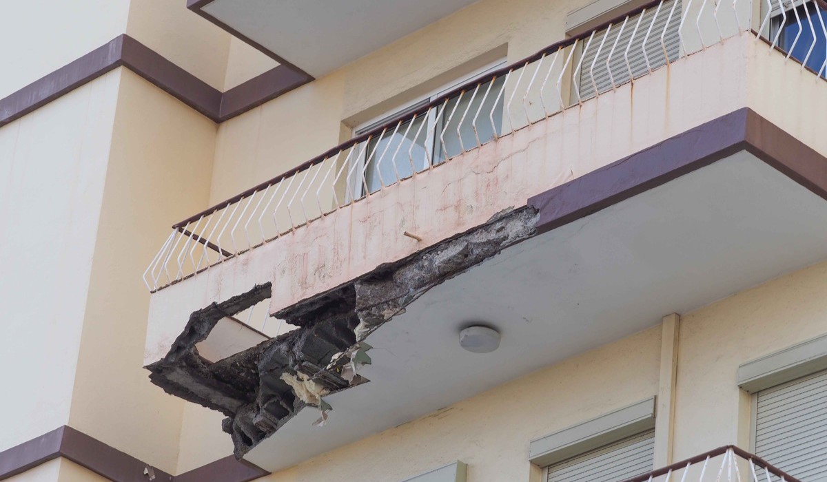 Cae otro balcón en Tenerife tras el paso de la borrasca Emilia