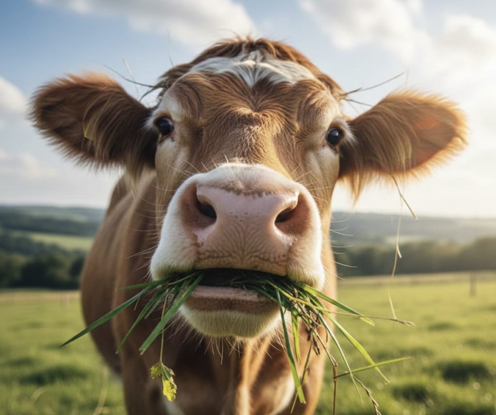 Hay algo hipnótico, casi místico, en observar a una vaca que rumia