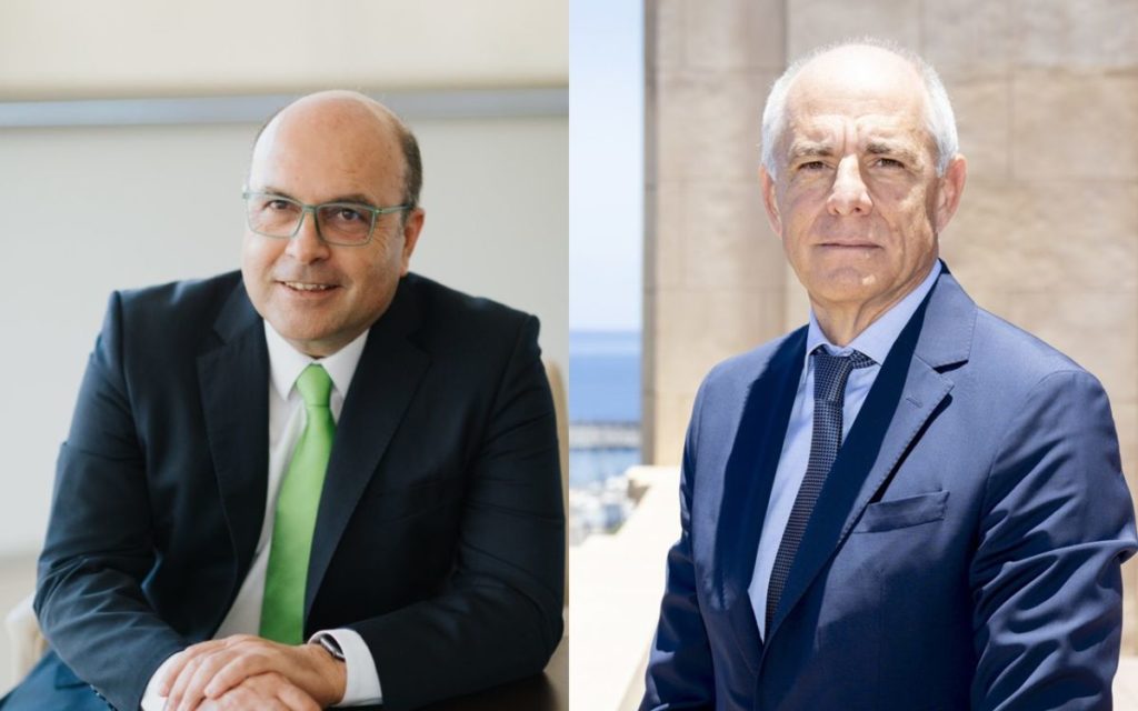 Santiago Guerra (Binter) y Santiago Sesé (Cámara de Comercio). DA