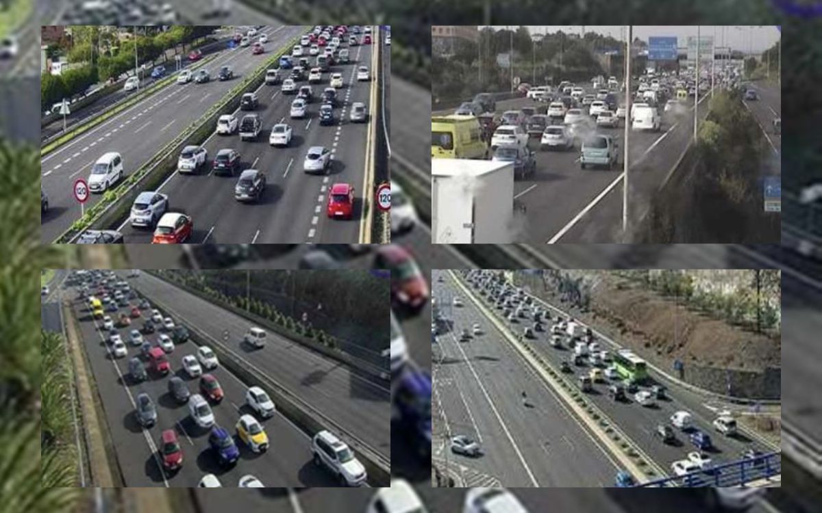 Colapso en la TF-5: estos son los tramos más congestionados