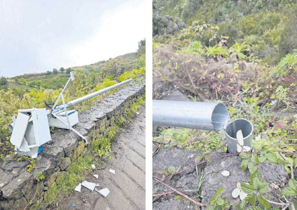 Destrozan dos cámaras instaladas para la vigilancia contra el fuego en Tenerife