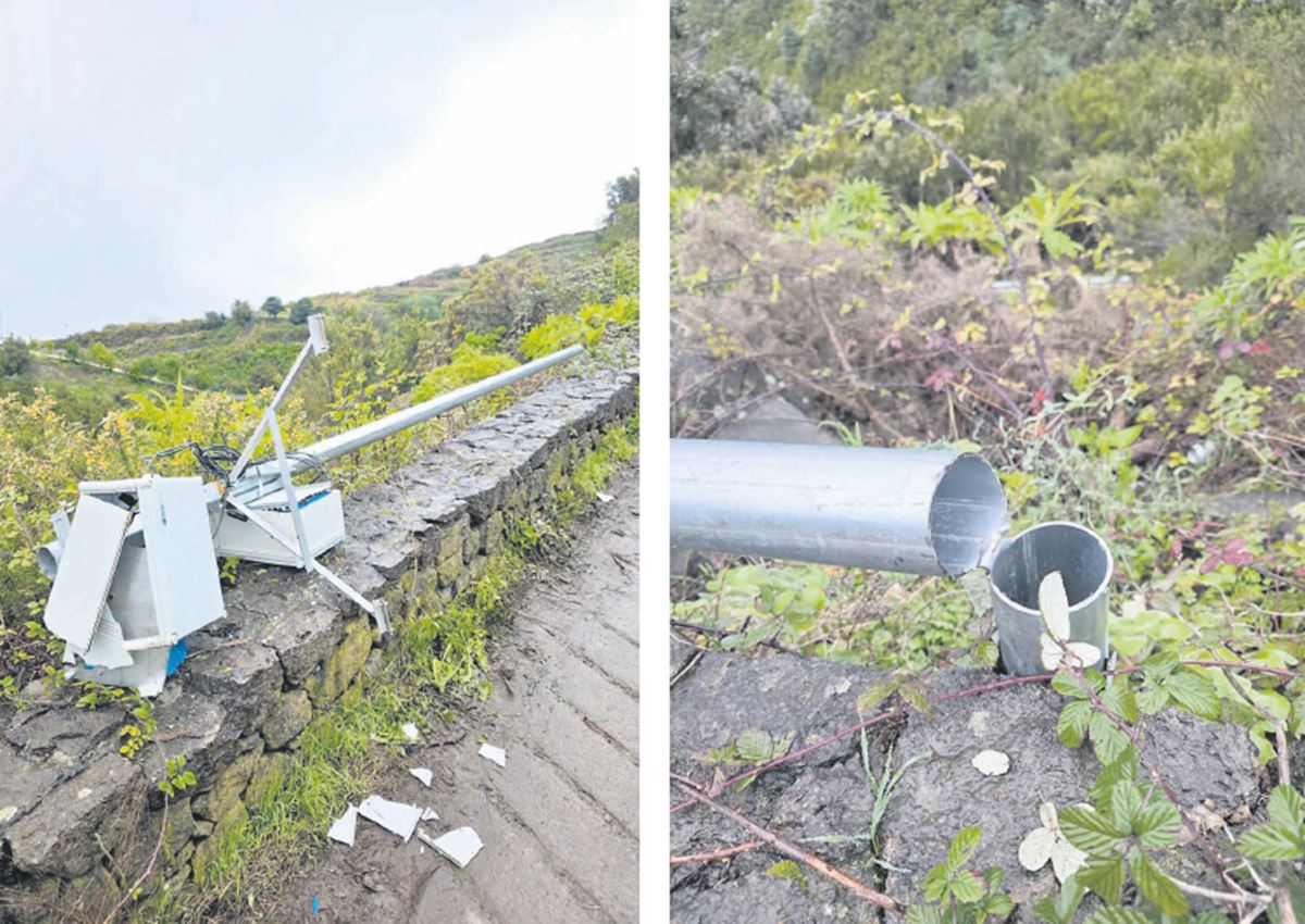Destrozan dos cámaras instaladas para la vigilancia contra el fuego en Tenerife
