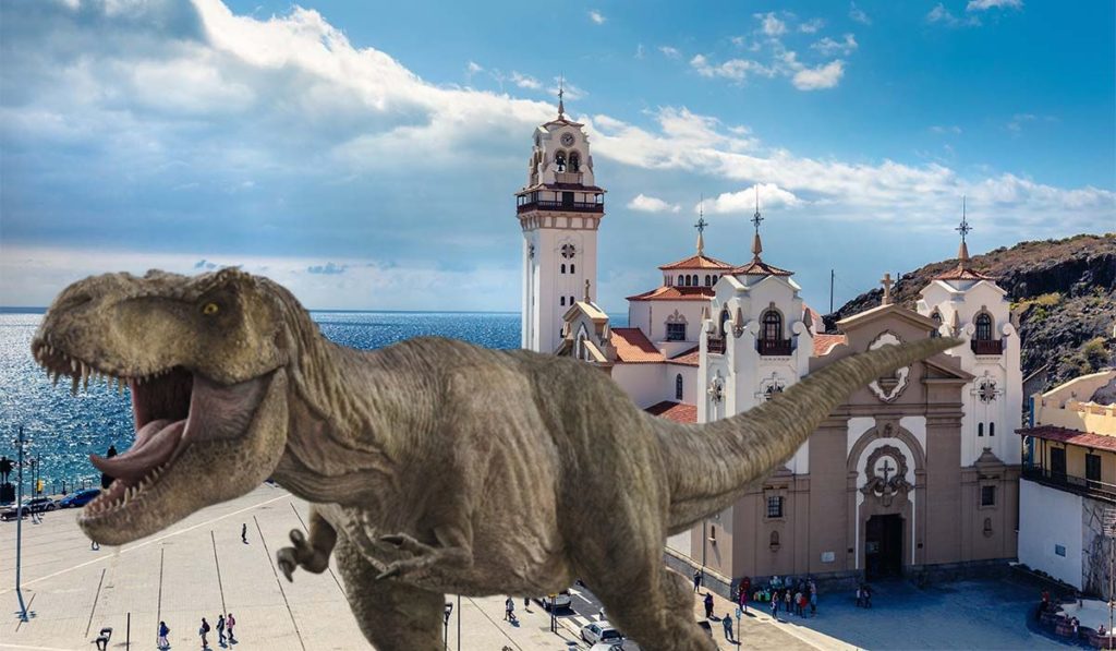 Los dinosaurios toman Candelaria por Reyes