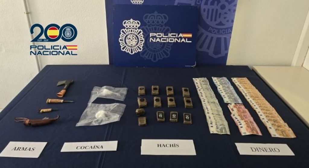 Golpe a la venta de drogas en La Verdellada: distribuía cocaína y hachís desde su casa