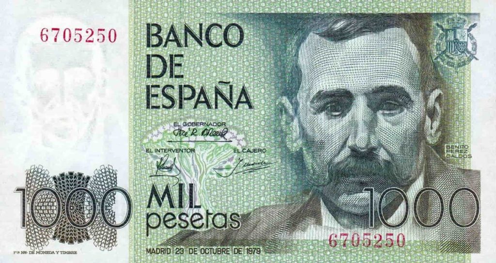 Cuando Canarias apareció en el dinero: la historia del billete de 1.000 pesetas de Galdós y el Teide