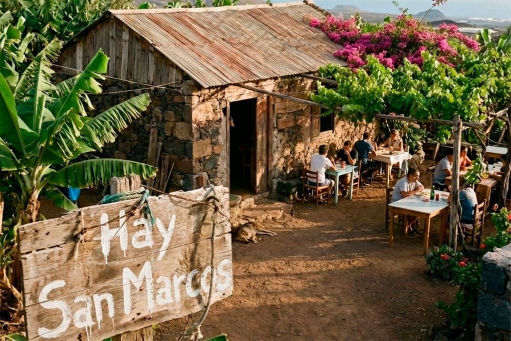 "Hay San Marcos": el mítico cartel que veíamos en los guachinches y restaurantes de Canarias