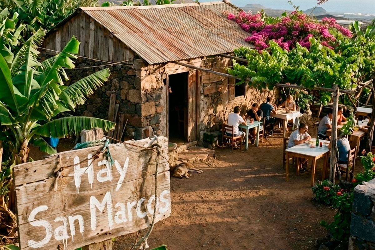 "Hay San Marcos": el mítico cartel que veíamos en los guachinches y restaurantes de Canarias