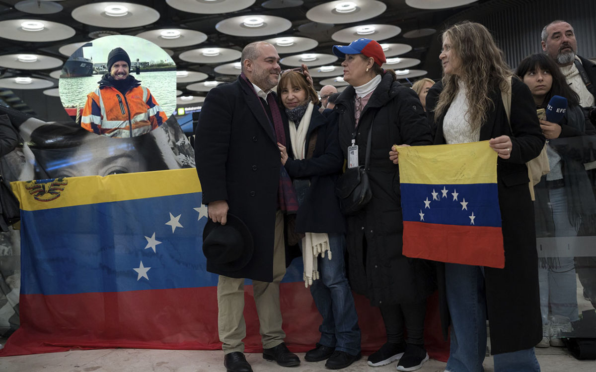 Llegan a Madrid los cinco presos españoles liberados en Venezuela, entre ellos el canario Miguel Moreno