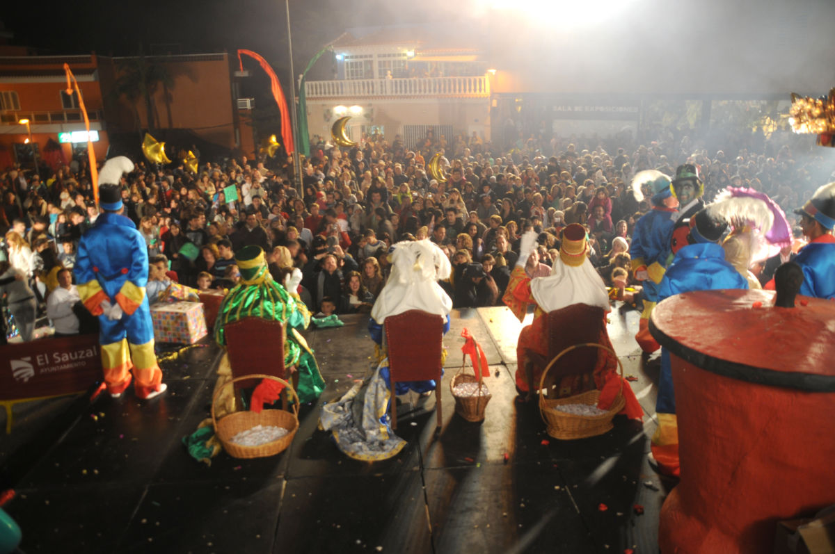 Cabalgata de reyes magos en el sauzal